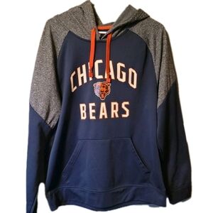 Team Apparel Navy and Gray Chicago Bears Hoodie